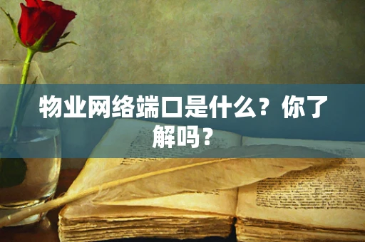 物业网络端口是什么？你了解吗？