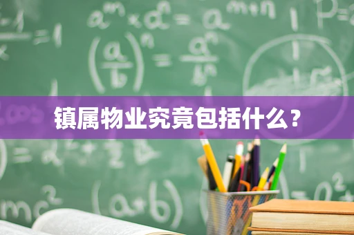 镇属物业究竟包括什么？