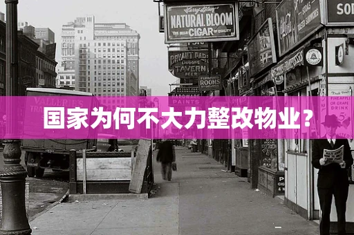 国家为何不大力整改物业？