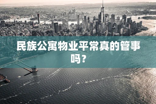 民族公寓物业平常真的管事吗？