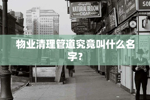 物业清理管道究竟叫什么名字？