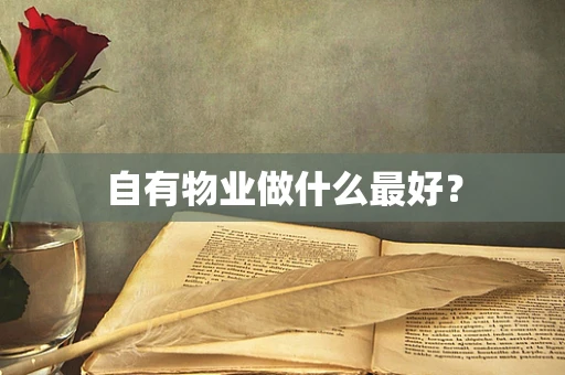 自有物业做什么最好？