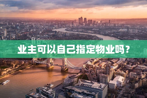 业主可以自己指定物业吗？