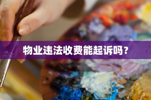 物业违法收费能起诉吗？