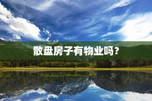 散盘房子有物业吗？