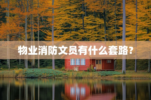 物业消防文员有什么套路？