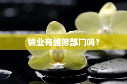 物业有维修部门吗？
