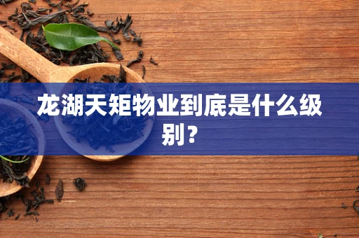 龙湖天矩物业到底是什么级别？