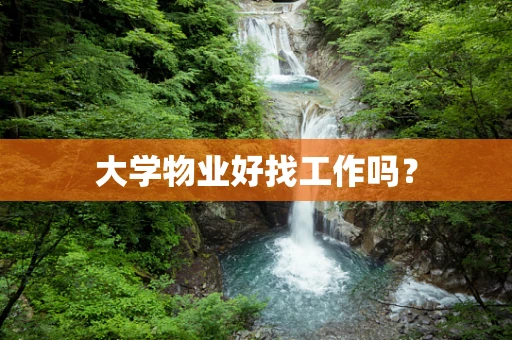 大学物业好找工作吗？