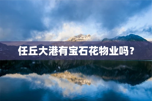 任丘大港有宝石花物业吗？