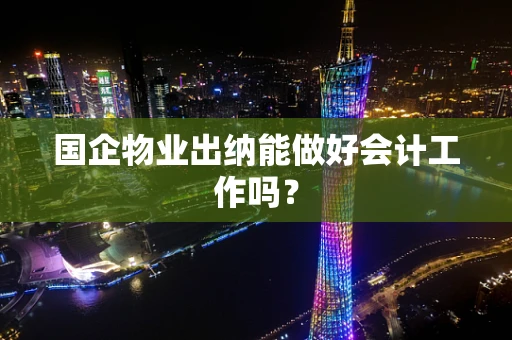 国企物业出纳能做好会计工作吗？