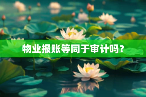 物业报账等同于审计吗？