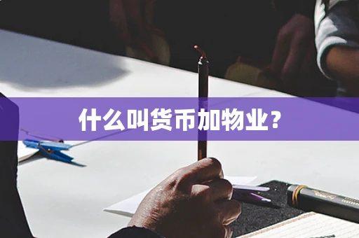 什么叫货币加物业？