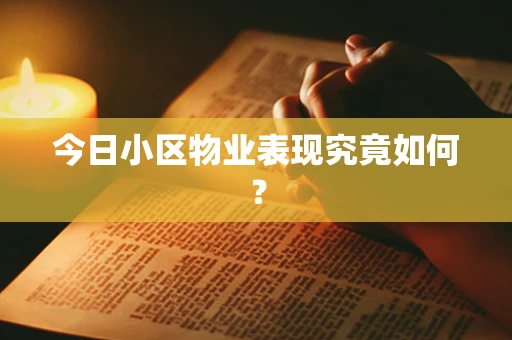 今日小区物业表现究竟如何？