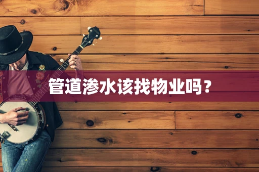 管道渗水该找物业吗？