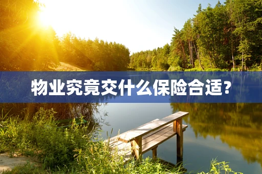 物业究竟交什么保险合适？
