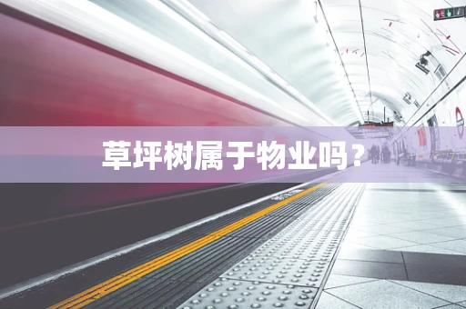 草坪树属于物业吗？