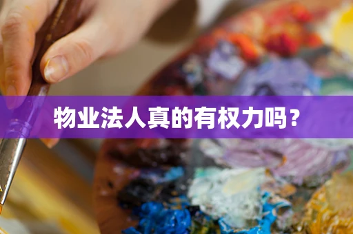 物业法人真的有权力吗？