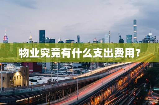 物业究竟有什么支出费用？