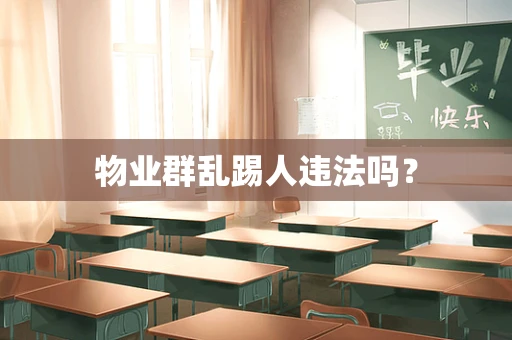 物业群乱踢人违法吗？