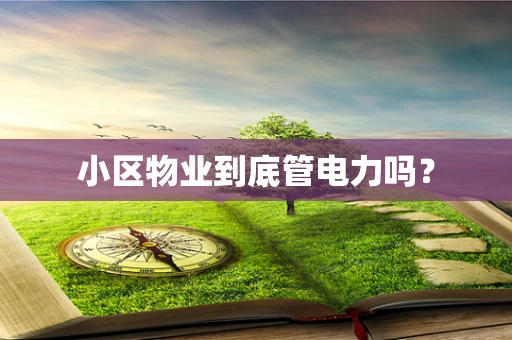 小区物业到底管电力吗？