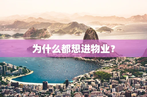 为什么都想进物业？
