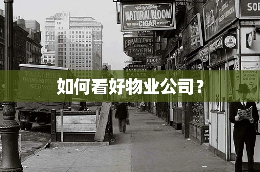 如何看好物业公司？