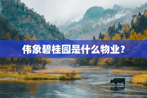伟象碧桂园是什么物业？