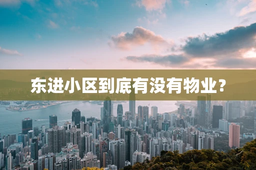 东进小区到底有没有物业？