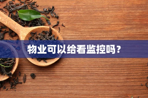 物业可以给看监控吗？