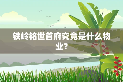 铁岭铭世首府究竟是什么物业？