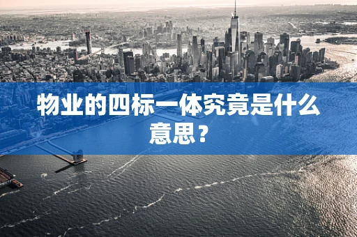 物业的四标一体究竟是什么意思？